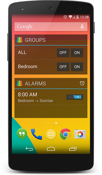 Lock and homescreen widgets with LampShade Pro